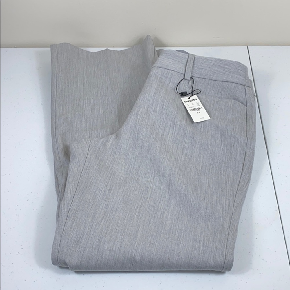 Express Light Gray Wide Leg Pants
